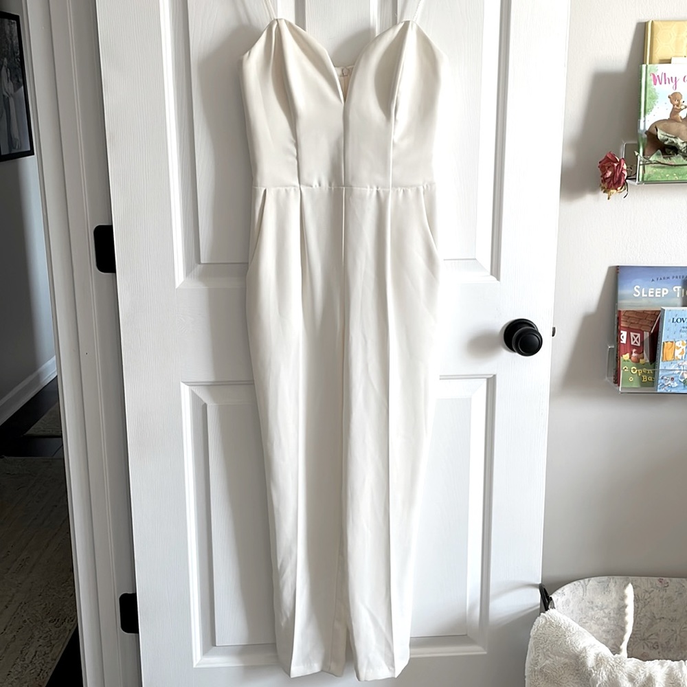 Amanda Uprichard Jumpsuit | Size M | White, RePosh